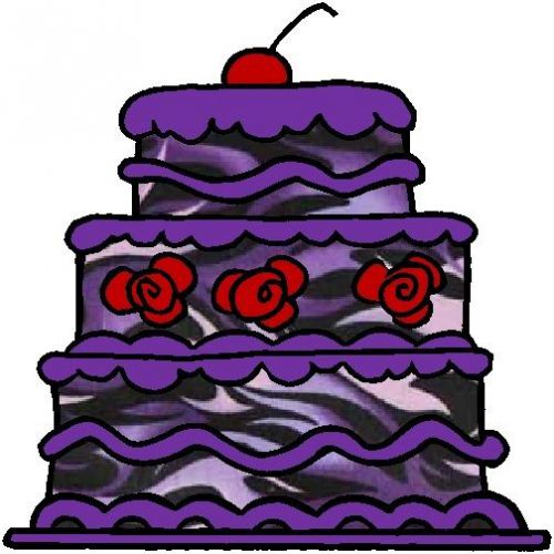 30 Custom Purple Camo Cake Personalized Address Labels