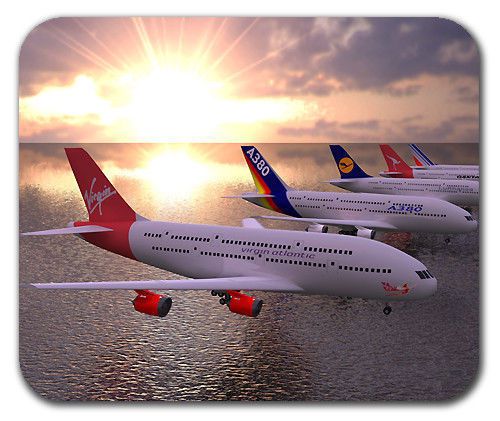 Airbus A380 Air Planes line up Mousepad Mouse Pad Mat