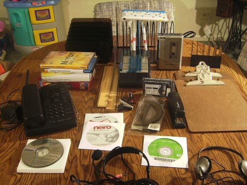 Vintage lot of office supplies    **junk drawer**   45 items for sale