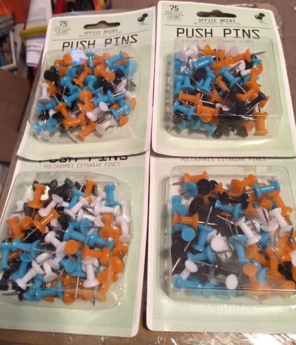 Push Pins,20 packages.eack package contains 75 push pins. total of 1500 pins.