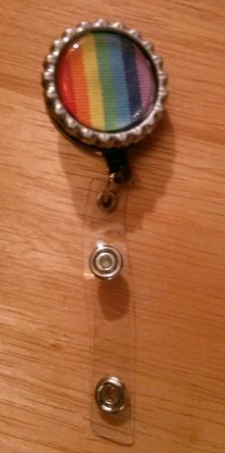 Gay Pride  ID Badge holder Retractable Reel free shipping gift stocking stuffer