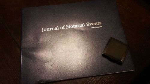 Official Notary Journal + Inkless Thumbprint Pad ~ Brand New Paperback