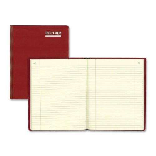 Rediform red vinyl account book - 300 sheet[s] - thread sewn - 10.37&#034; (red57231) for sale