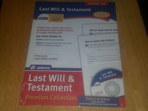 Adams Last Will And Testament With CD, (ALFP117)
