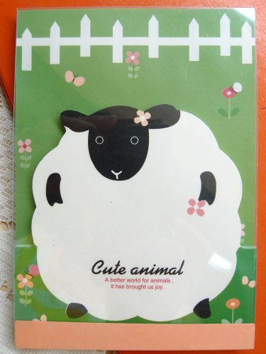 1X Cute Sheep Notes Memo Scratch Doodle Message Paper Pad Pocket Book FREE SHIP