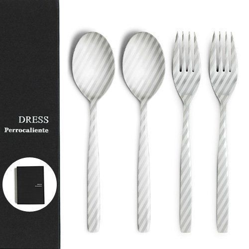 Perrocaliente DRESS Stainless Stripe Design Flatware Set Spoon Fork JAPAN New