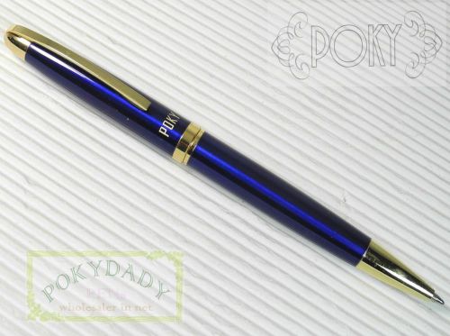 POKY BP 160 ball point pen MJ BLUE + 2pcs Poky refills( Parker style ) BLACK INK