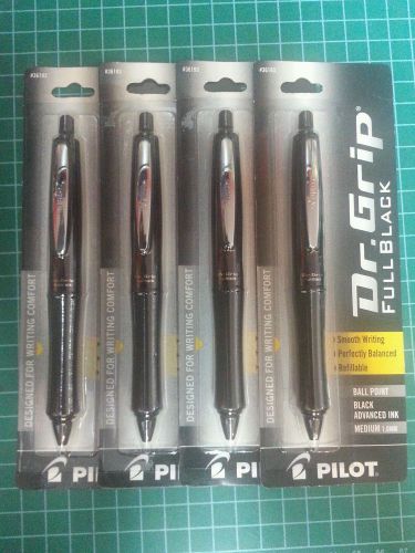 PILOT Dr. Grip Ballpoint Retractable Pen, Black Brl, Blk Ink, Medium