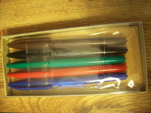 SANFORD&#039;S CALLIGRAPHIC GIFT SET - 5 COLOR -  W/ INSTRUCTION BOOKLET * MIB