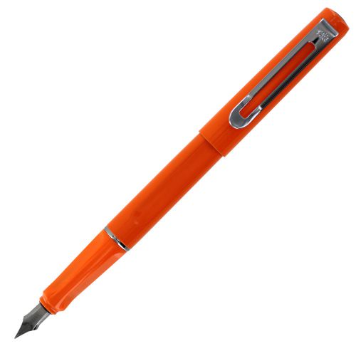 JinHao FP-599 Orange Metal Fountain Pen, Medium Nib (FP-599-3)