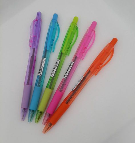 Loma ball point pen 0.7 mm blue ink assorted colors wth grip  (pack of 5 pieces) for sale