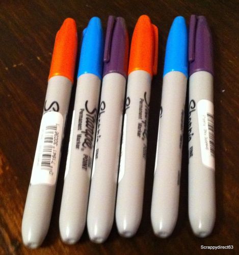 Lot of 13 perment markers bic &amp; sharpie fine piont multi colors for sale