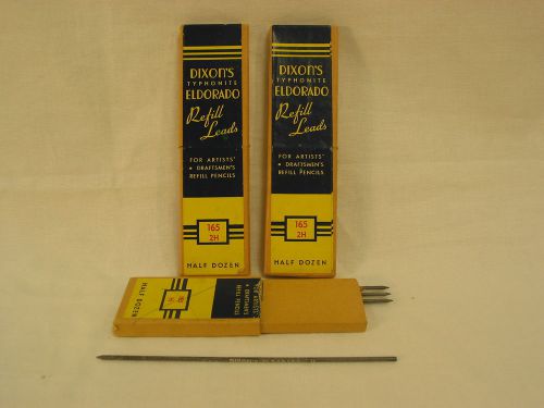 Typhonite Refill Leads for Draftsmen&#039;s Pencils. Dixon/Eldorado No. 165, 2H &amp; H