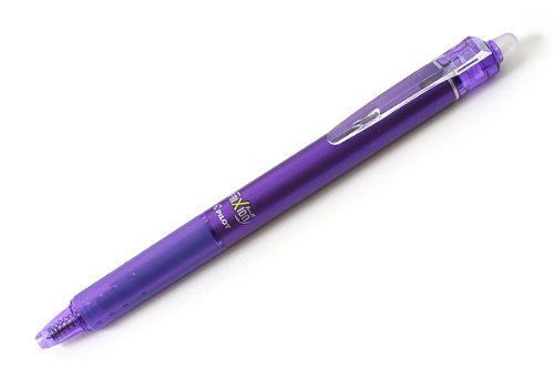 Pilot FriXion Ball Knock Retractable Gel Ink Pen - 0.5 mm - Violet LFBK-23EF-V
