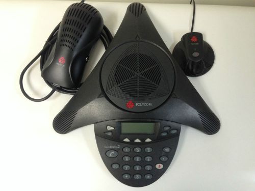 Polycom SoundStation 2 Full Duplex Conference Phone 2200-16200-001 with 1 Mic
