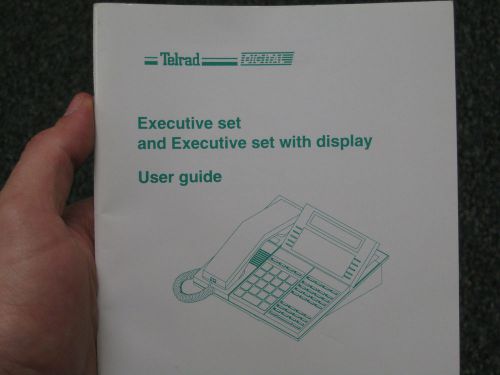 Telrad User Guide for 79-100-0006/E Executive and Executive set with display