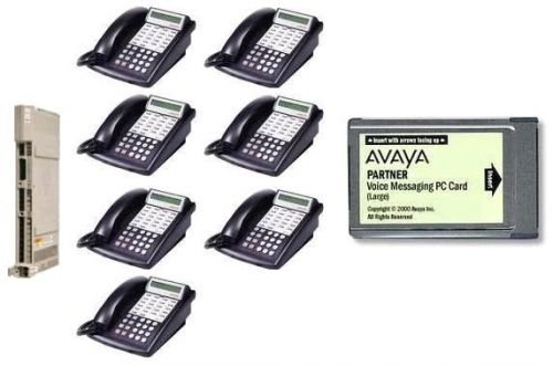 AVAYA PARTNER ACS R6 7-18D VM NEW BATTERIES-2YEAR WARRANTY BUSINESS PHONE SYSTEM