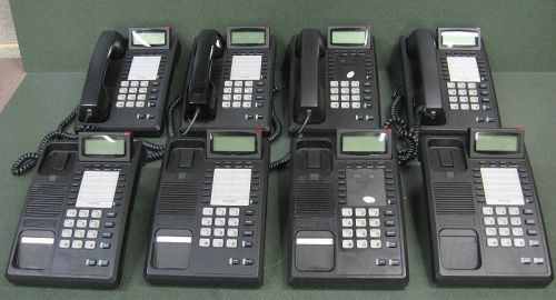 Lot (8) Black TeleMatrix TMX1105A Model 105391 Business Phone w/ Caller ID
