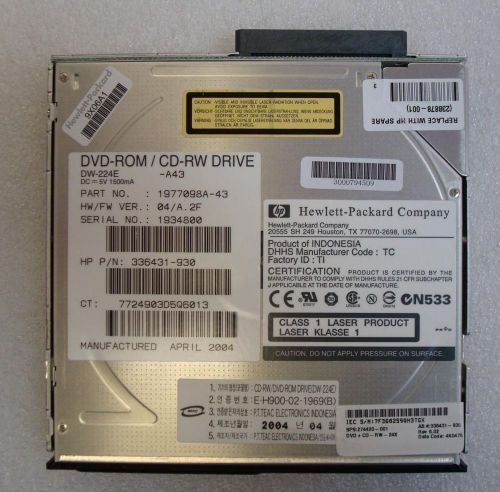 HP Compaq CD-RW DVD-ROM DW-224E 336431-930 1977098A-43 Used