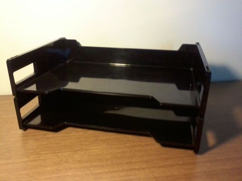 2 Stackable Desk Trays