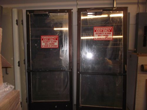 2 Commercial Panic Bar Emergency Doors