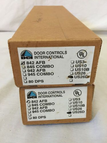 Dci 842 set of automatic flush bolts - metal doors lot of 2 for sale