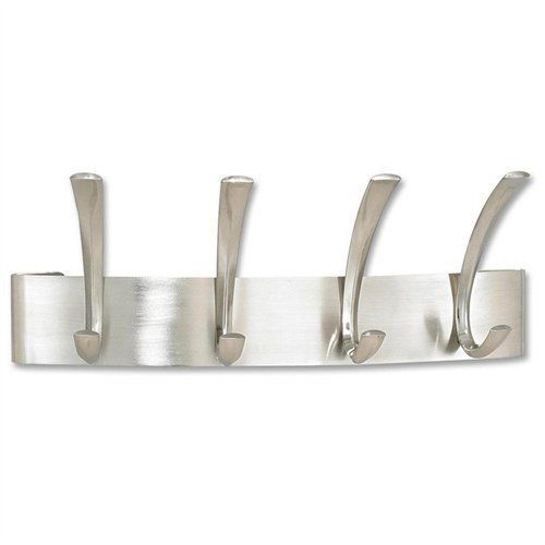 Safco coat rack - 4 hookmetal, steel hook, hook - silver (4205sl) for sale