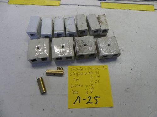 electrical connectors heavy duty ceramic 7 m&#034;m wire block connector used.