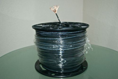 BLACK WIRE THHN STRANDED #12 500&#039; ROLL