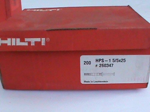 Hilti impact anchor  # 260347 - 200 pcs in original box for sale
