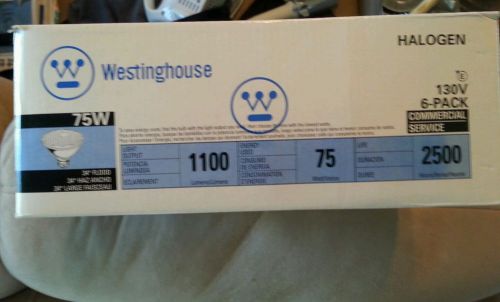 Westinghouse 75W 130V Commercial Service PAR-30 Halogen Flood Lamps (Case of 6)