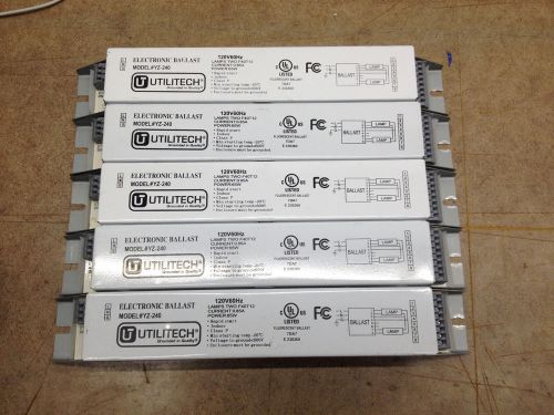 Lot of 5 new utilitech ballasts for 2 f40t12 bulbs for sale
