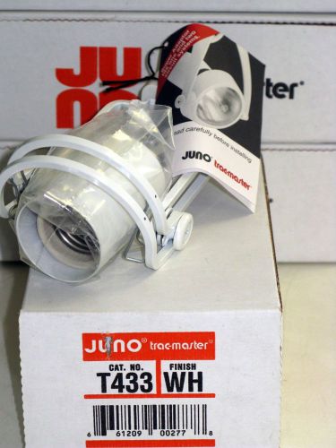 Juno Track Lighting Trac Master T433 Wireform 120V PAR20 Track Fixture White