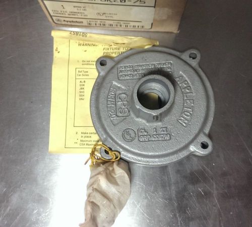 New appleton cpsk20-75 explosion proof fixture hanger cover 3/4&#034; mall iron for sale