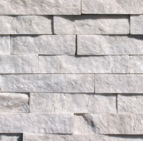 Stonehenge natural ledgestone panel flat - arctic white for sale