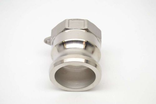 A-150 1-1/2x1-1/2in npt camlock stainless male adapter groove fitting b408897 for sale