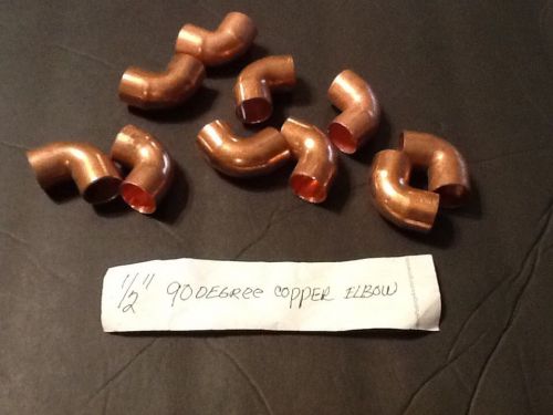1/2&#034; Copper 90 degree elbow fitting - 10 pieces