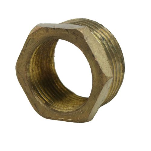32.4mm Male to 24.4mm Female Thread Brass Hex Reducing Bushing