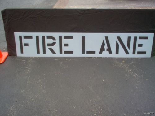 NEW - PARKING LOT STENCIL - 12&#034; LETTERS - &#034;FIRE LANE&#034;