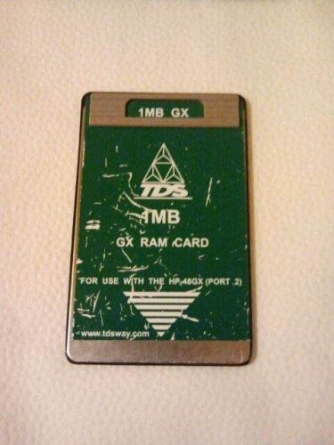 TDS 1MB RAM Card for HP 48GX Calculator