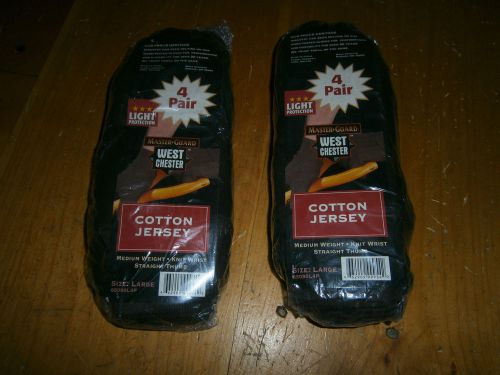 Multi-Purpose Work Gloves By: West Chester 100% Cotton, Size L 8 PAIRS TOTAL NWT