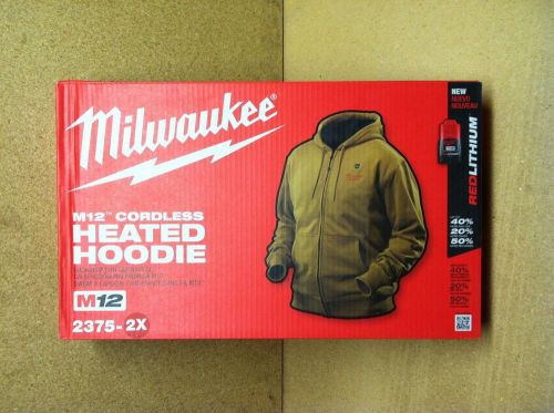 Milwaukee Heated Hoodie kit M12 2375-2X Tan BRAND NEW XXL