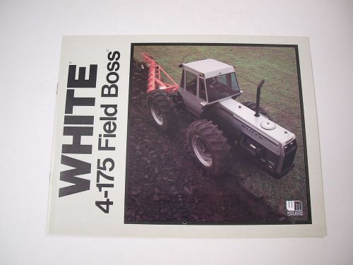 White 4-175 4WD Field Boss Tractor Color Brochure 16 pg. Original MINT 79 CAT V8
