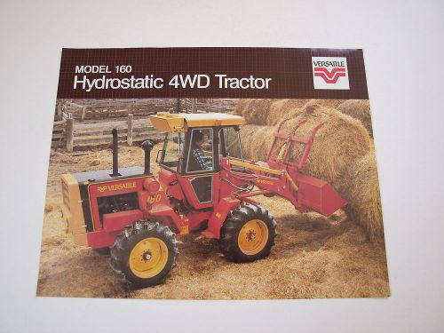 Versatile 160 Bi-Directional 4WD Tractor Color Brochure Vintage Original MINT 81