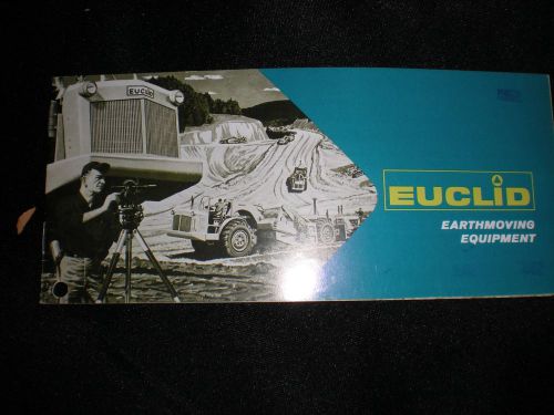 Euclid Earthmoving Equipment 1962 booklet  20 pages