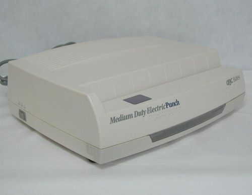 Gbc bates electric medium duty 3-hole punch model 350md ~ 1/4&#034; holes ~ tested for sale
