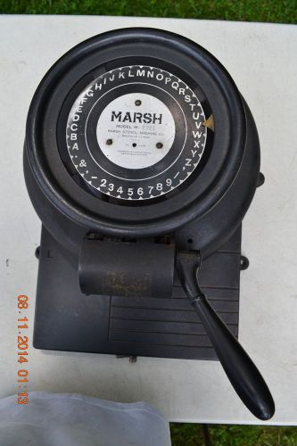 Marsh Industrial Stencil Machine Model M-2321