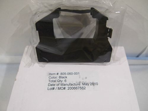 Intermec Printer Black Ink Cartridge, PN # 805-060-001. Box of 6 - New (268)