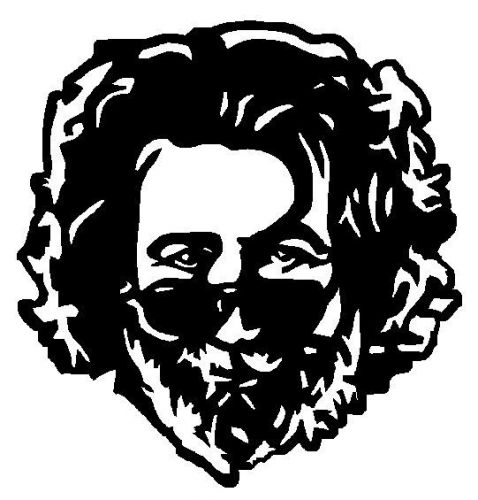 Jerry Garcia CNC cutting .dxf format file for plasma or laser or waterjet