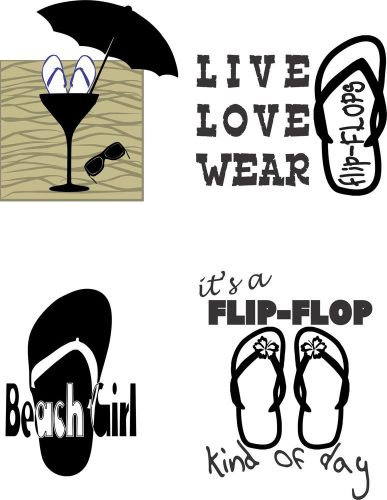 43 Flip Flop Vector Clipart for Vinyl Cutter